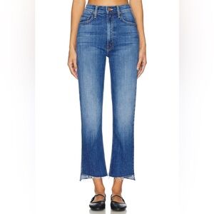 Mother High Waisted Rider Ankle Step Fray, Loafers and Lassos - 28